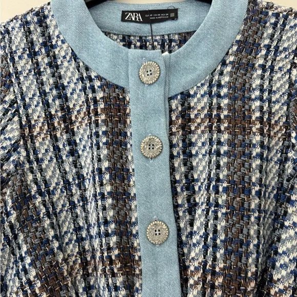 ZARA 💙 Tweed Top & Skirt Set - Picture 8 of 16